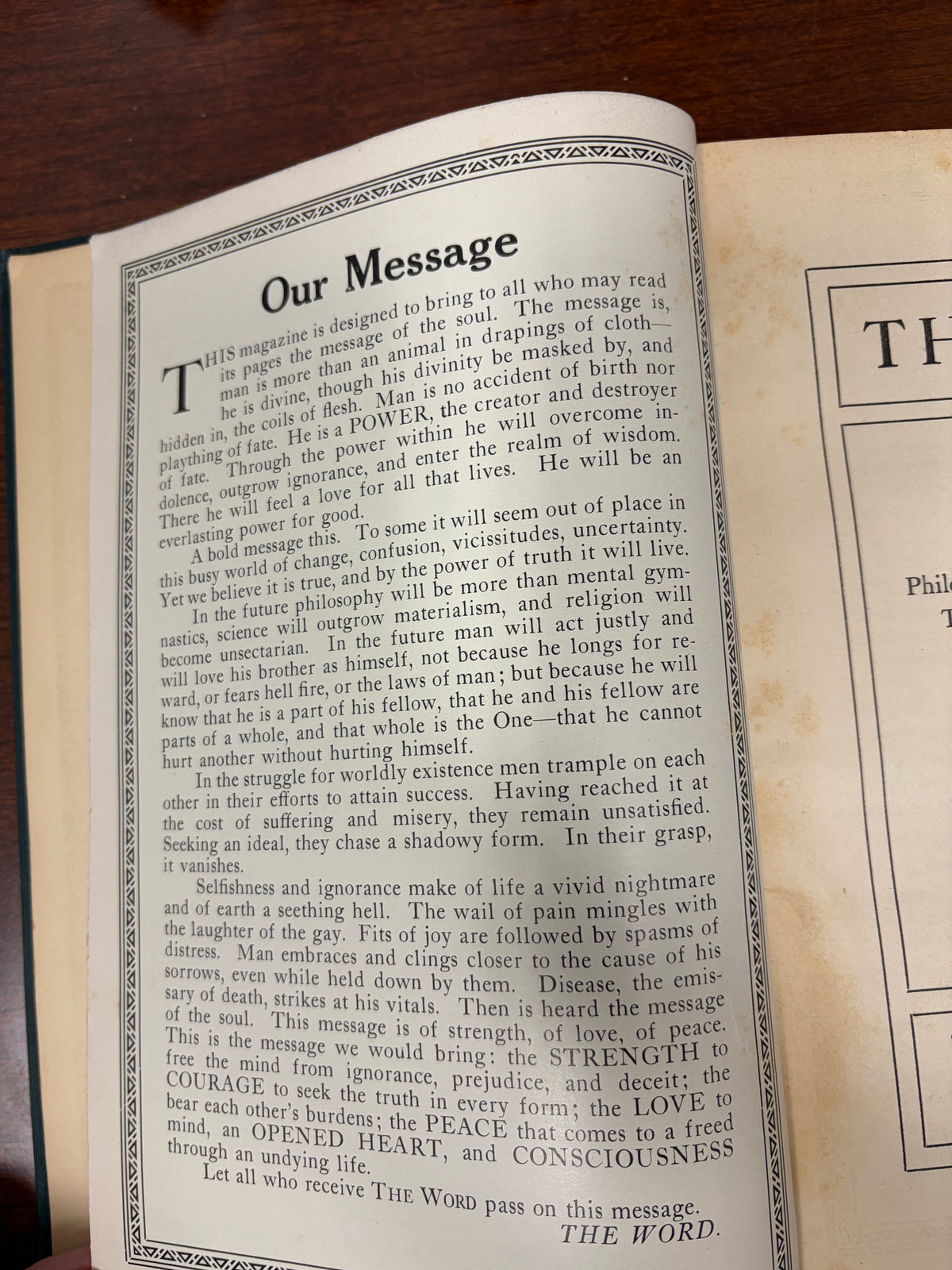 The Word, Volume XIII (April–September 1911) | H. W. Percival
