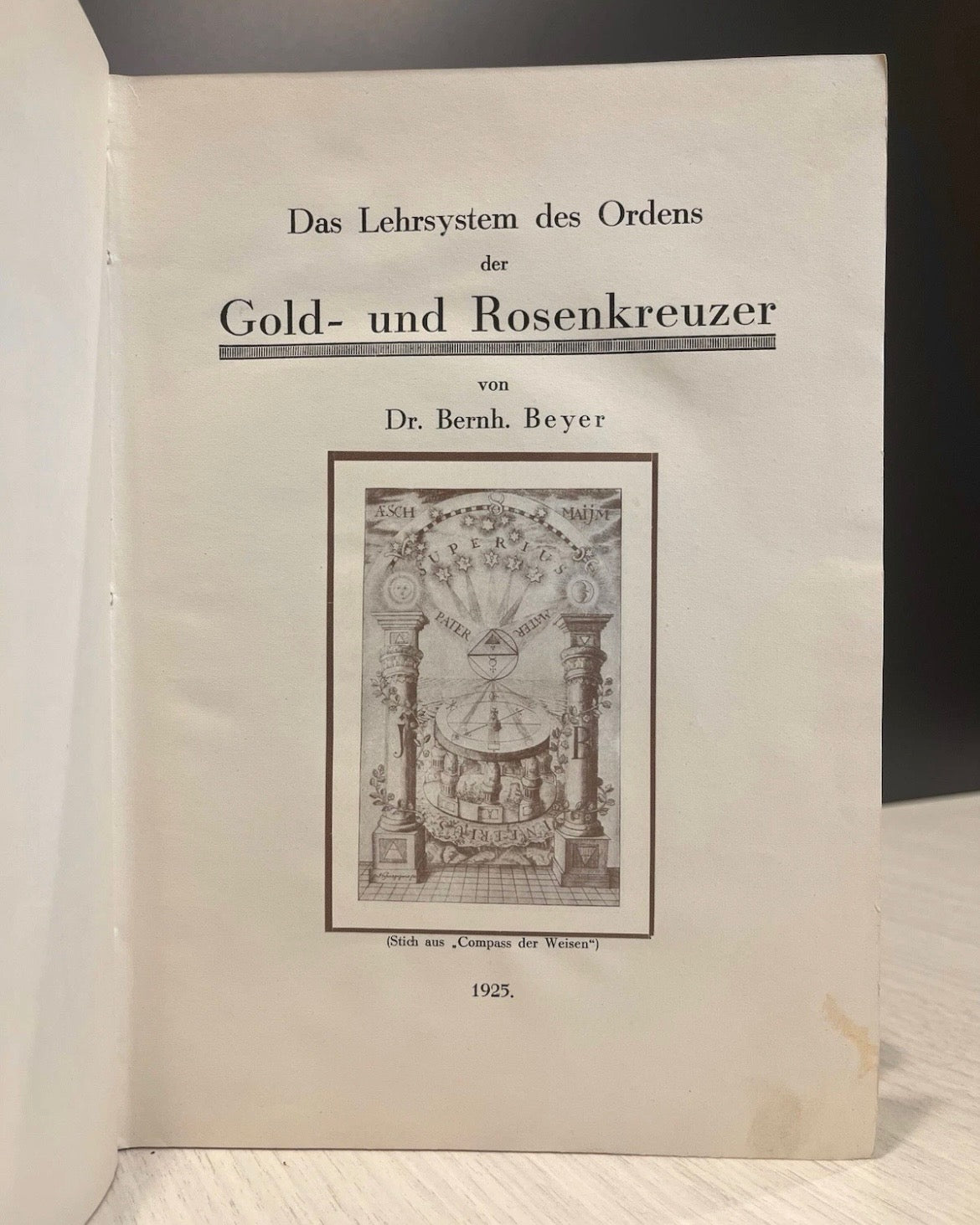 Das Lehrsystem des Ordens der Gold- und Rosenkreuzer (1925) | German