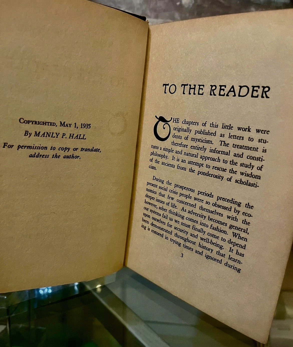 First Principles of Philosophy by Manly P. Hall (1935) | First Edition