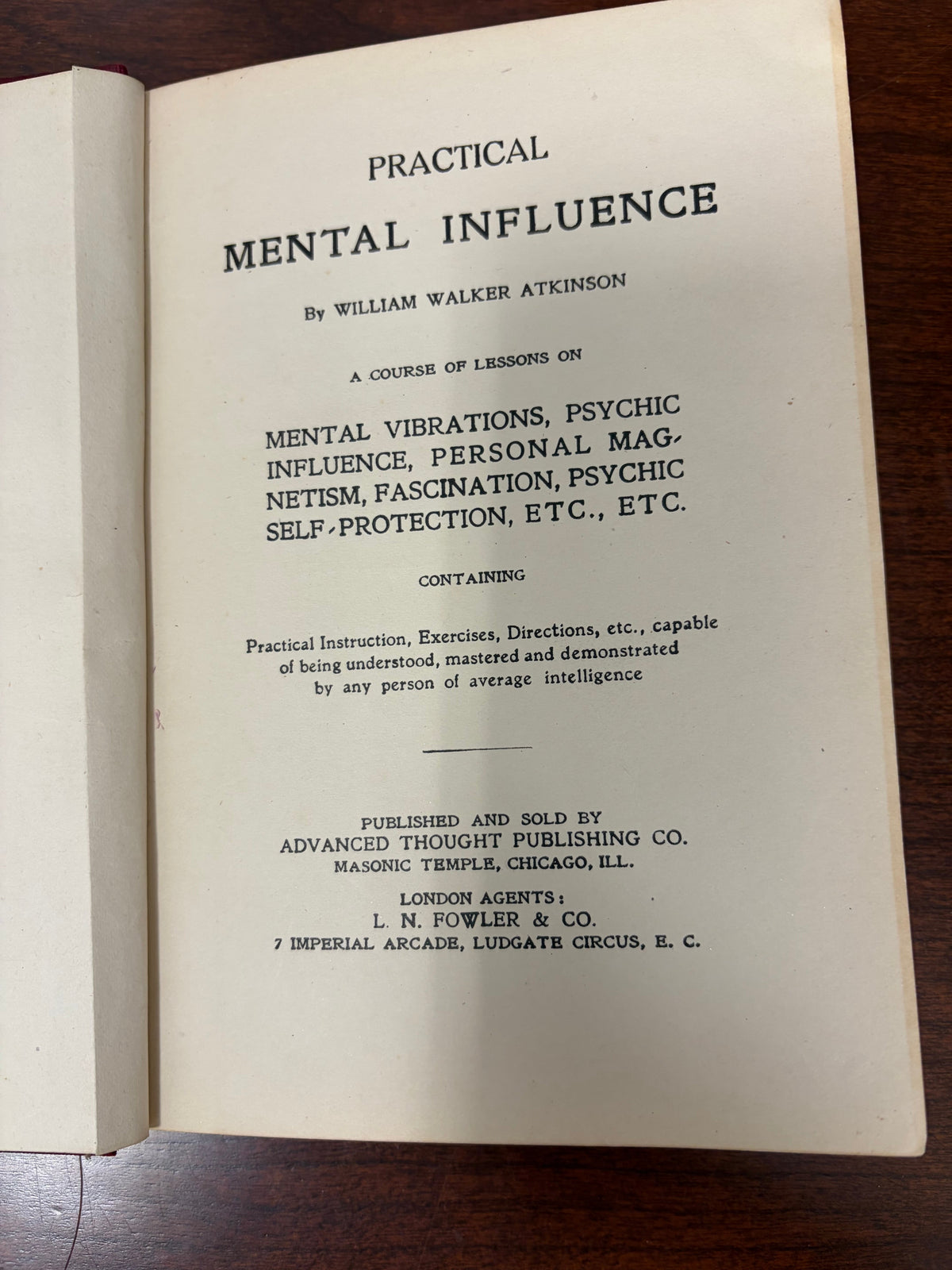 Practical Mental Influence by William Walker Atkinson | Hardcover