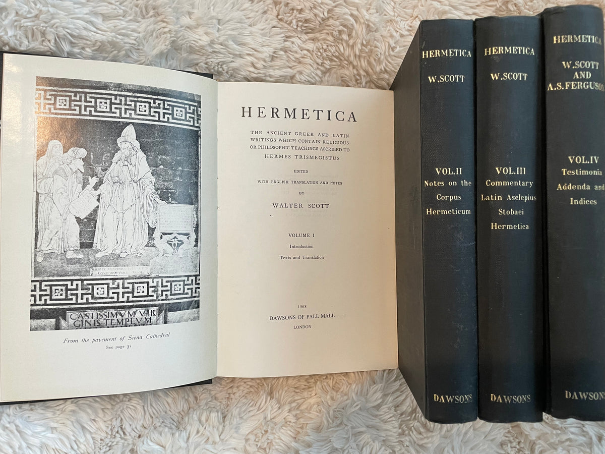Hermetica — Walter Scott | Four-Volume Hardcover Set 1968