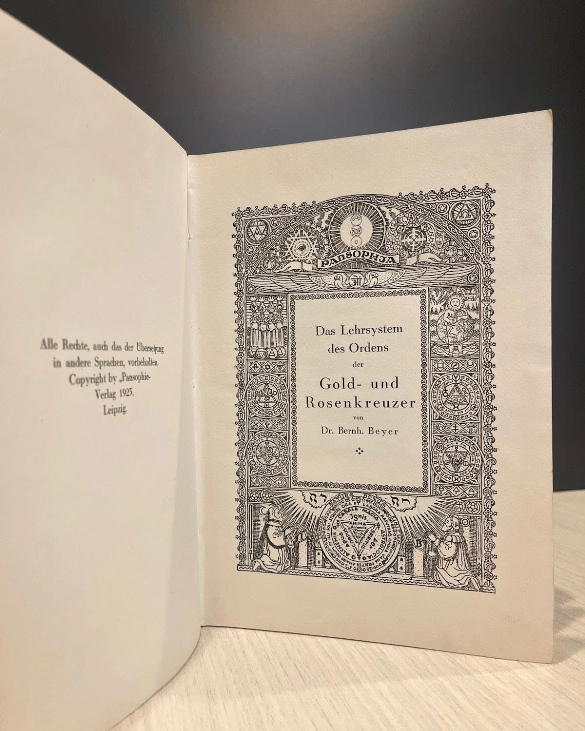 Das Lehrsystem des Ordens der Gold- und Rosenkreuzer (1925) | German