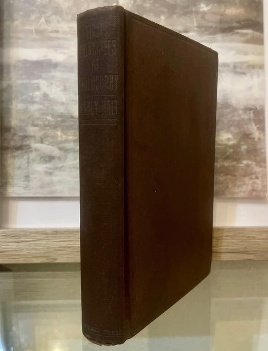 First Principles of Philosophy by Manly P. Hall (1935) | First Edition